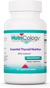 Nutricologie Thyroïde Nutrition avec Iodoral - Thyroïde Support pour les hommes et les femmes, supplément complexe thyroïde, santé thyroïde, iode - 60 Compte