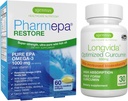 Pharmepa Restore & Longvida Lipidated Curcumin 500mg Bundle, 1000mg Pure EPA Omega-3 Fish Oil & Ultra Bioavailable Curcumin, by Igennus