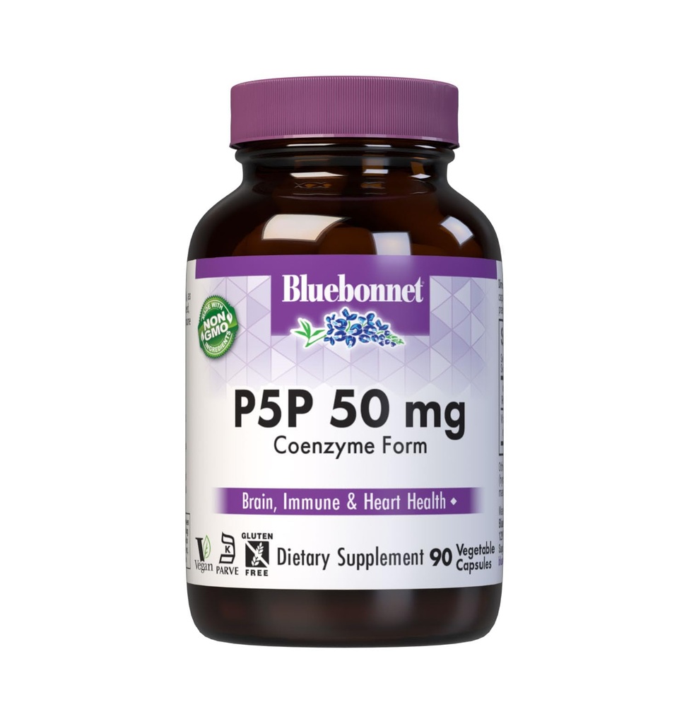 Bluebonnet Nutrition - CellulaireActive P-5-P 50mg - 90 Capsules végétariennes