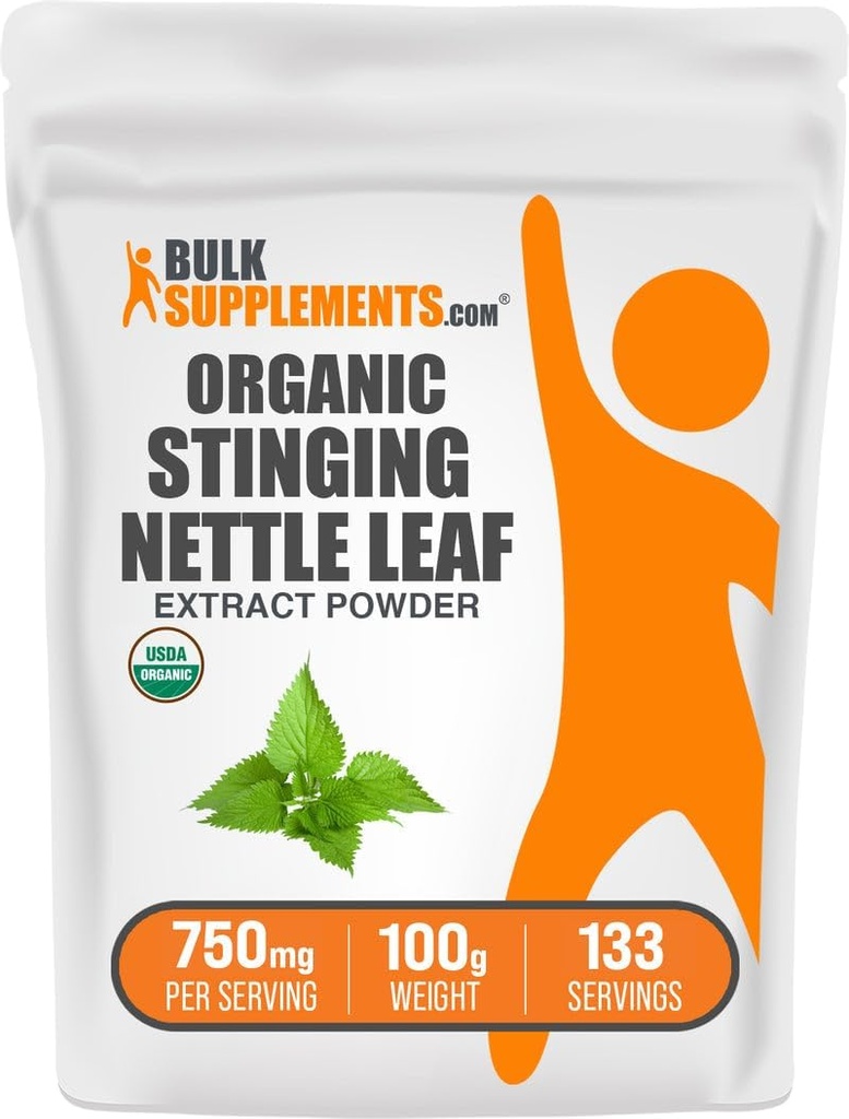 BulkSupplements.com Poudre d'extrait de beurre à cosse biologique - Extrait de feuille de beurre, supplément à base de plantes - Vegan & Gluten Free, 750mg par portion, 100g (3.5 oz) (paquet de 1)