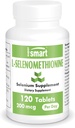 SuperSmart - L-Sélénométhionine 200mcg par jour (Supplément de sélénium) - Haute absorption - Trace Mineral Essentielle.