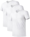 DAVID ARCHY Men's Undershirts Micro Modal Ultra Soft T-Shirts Stretch Moisture-Wicking Crewneck/V-Neck Tees for Men, 3-Pack