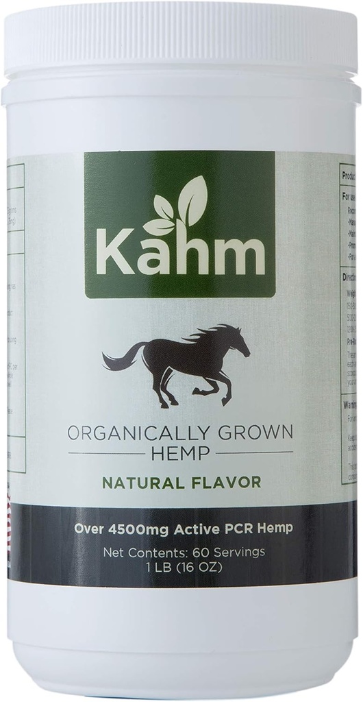 Kahm Equine PCR Hemp Pellets for Horses - Natural Equine Hemp Pellets, Supports Normal inflammatory Response | Supports maintaining Normal and Balanced Behavior - 1 lb Container – Made in USA