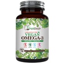Vegan Omega 3 - Carrageenan sans plante à base d'algue DHA/EPA- 60 Veggie Softgels - soutient la santé cérébrale, cardiaque et prénatale - suppléments essentiels acides gras