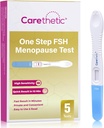 [5 Pack] Carethetic FSH Menopause Test Kit - Midstream at-Home Menopause Test, High-Sensitivity FSH Detection for Perimenopause & Fertility Monitoring