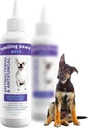 Smileing Paws Animaux de compagnie Tris médicamenté Flush Dog Ear Cleaner Solution et traitement d'infection pour chiens et chats Ear Flush pour chiens Ear Cleaner pour chiens et chats - Cat & Dog Ear Wash contient Ketoconazole 12oz