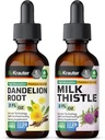 BIO KRAUTER Teinture de dandelion 2 Fl. Oz. & Lait Teinture de chardon 2 Fl. Oz.