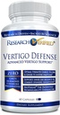 Recherche Verified Vertigo Defense - Soothe Symptômes et Soutien Ear Balance - Vitamine D3, Ginger, Ginkgo Biloba, BioPerine - 60 Capsules
