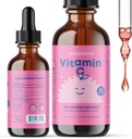 JoySpring Vitamine C + gouttes de mûrier + Zinc pour enfants Immune Support, gouttes de génie pour focus et vitamine D pour enfants