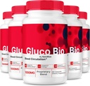 (5 Pack) GlucoBio Capsules, Official Gluco Bio Blood Support Supplement, All Natural Formula to Support Overall Health and Wellness, Premium Vitamin Pills, GlucoBio Reviews (300 Capsules)