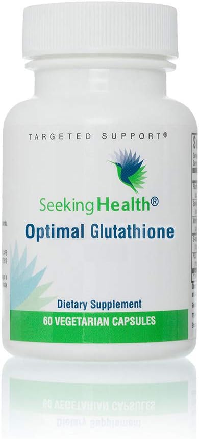 Seeking Health | Optimal Glutathione Capsules | Vegan Supplement | Antioxidant Supplement | 100 mg of Glutathione as S-Acetyl per Capsule | 60 Servings