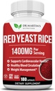 Extrait de riz de levure rouge 1400mg Supplément 180 Count.