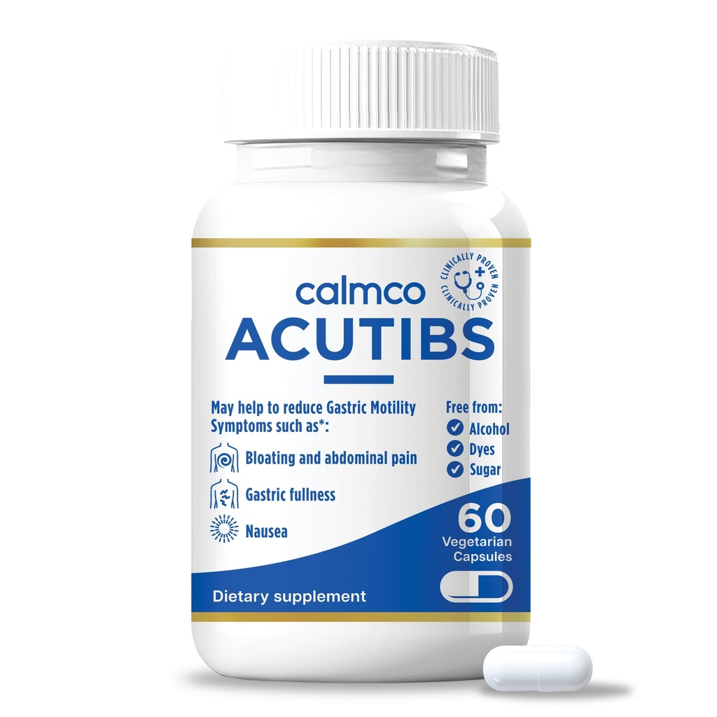 Acutibs Capsules Vegan - Aide Digestive Naturelle avec Extraits d'Artichaut et de Ginger pour Relief Gastrique, Nausées, Bloating & Douleur Abdominale, Aide à soulager IBS et Réduire l'inflammation Gut, 60 Compte