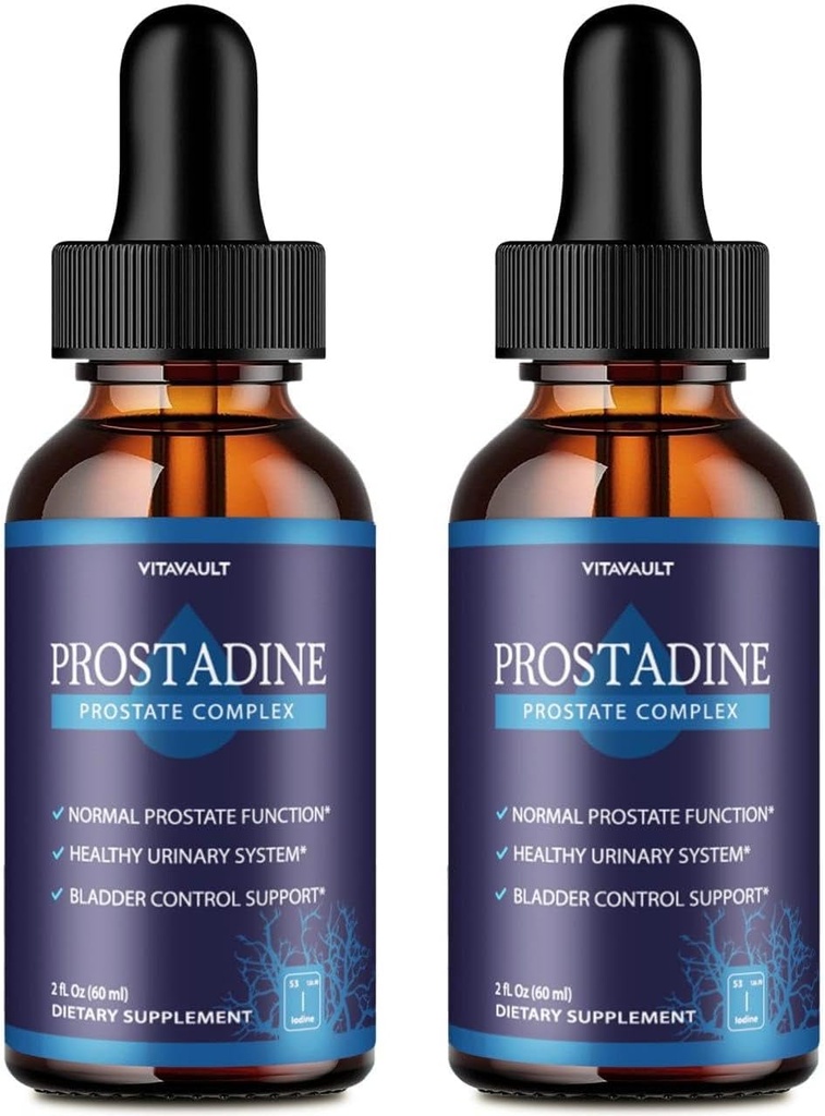 Prostadine, Potent Prostate support gouttes liquides, Prostadine hautement notée pour le bien-être général de la prostate, forme goutteuse facile à utiliser (2 paquets)