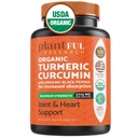 Supplément curcuma biologique avec le poivre noir de la plus haute puissance Certifié USDA [Non-GMO Organic Curcumin 2115mg] Antioxydant Joint & Immune Support 120 Comprimés