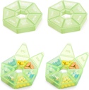 Organisateur hebdomadaire Grande boîte à pilules de 7 jours Organisateur Daily Medicine Case for Vitamine Fish Oil Pills Suppléments Arthrite Friendly