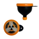 Entonnoir de style de vie actif, meilleurs entonnoirs de supplément de protéines pour les suppléments avant et après l'entraînement, remplir N Go, convient aux bouteilles d'eau pour liquides (1, 230ML)