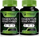 Digestive Enzymes with Probiotics and Prebiotics, 450mg, 5 Billion CFUs - Pure Super Digestion Capsules - Digestive Enzymes for Women & Men Support Digestion & Gut Health - 120 Count (Pack of 2)