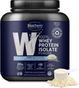 Biochem Whey Protein Isolate Powder - Vanilla Flavor, 20 Grams par portion, provenant de vaches herbeuses, non-OGM, végétarien, pas d'arômes artificiels ou d'édulcorants - soutient la masse musculaire et la performance