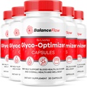(5 Pack) Balance Flow Glyco Optimizer, Balance Flow, Supplément de Balance Flow Glycol Optimizer, BalanceFlow Support Capsules, Balance Flow Blood Support Formule avancée, 150 Capsules pendant 5 mois