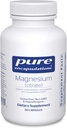 Magnésium pur (Citrate) - Supplément pour le sommeil, la santé cardiaque, la santé cognitive, la santé osseuse, l'énergie, les muscles et le métabolisme* - avec Magnésium Premium - 90 capsules