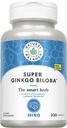 Équilibre naturel Super Ginkgo Biloba Plus de la formule Cerveau et Circulation pour aider à soutenir Focus, Mémoire et flux sanguin.