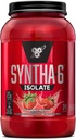 BSN SYNTHA-6 Poudre de protéines isolées, Poudre de protéines de fraise avec isolat de protéines de lactosérum, Isolat de protéines de lait, Arôme : milkshake de fraise, 24 portions (paquetage mai Vary)