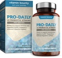 Vitamine Bounty Pro-Daily Probiotic 5 milliards CFU - 13 souches avec Lactobacillus Acidophilus & Bifidobacterium pour la santé digestive - Probiotiques pour les hommes et les femmes Gut Health Support