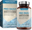 Vitamine Bounty Pro-Daily Probiotique 5 milliards CFU - 13 souches avec Lactobacillus Acidophilus & Bifidobacterium pour la santé digestive - Probiotiques pour les hommes et les femmes Gut Health Support
