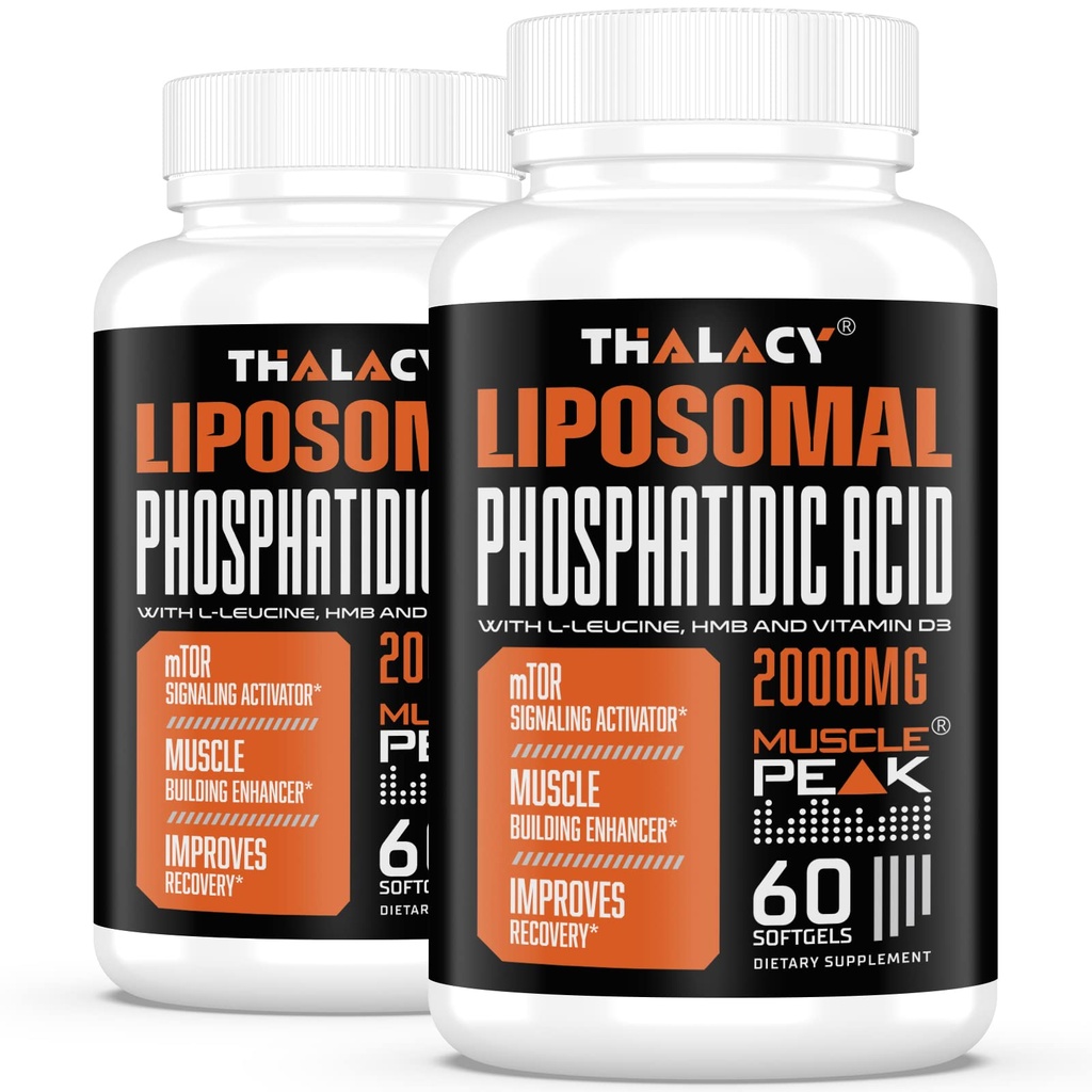 2000mg Acide liposomique phosphosphatidic (PA) ► Constructeur musculaire, compléments musculaires à forte absorption pour les hommes et les femmes