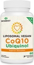 1000mg Liposomique CoQ10 Ubiquinol, 60 Vegan Softgels, supplément Ubiquinol haute absorption CoQ10, forme antioxydante active de Coenzyme Q10 pour la fonction cardiaque et la production d'énergie