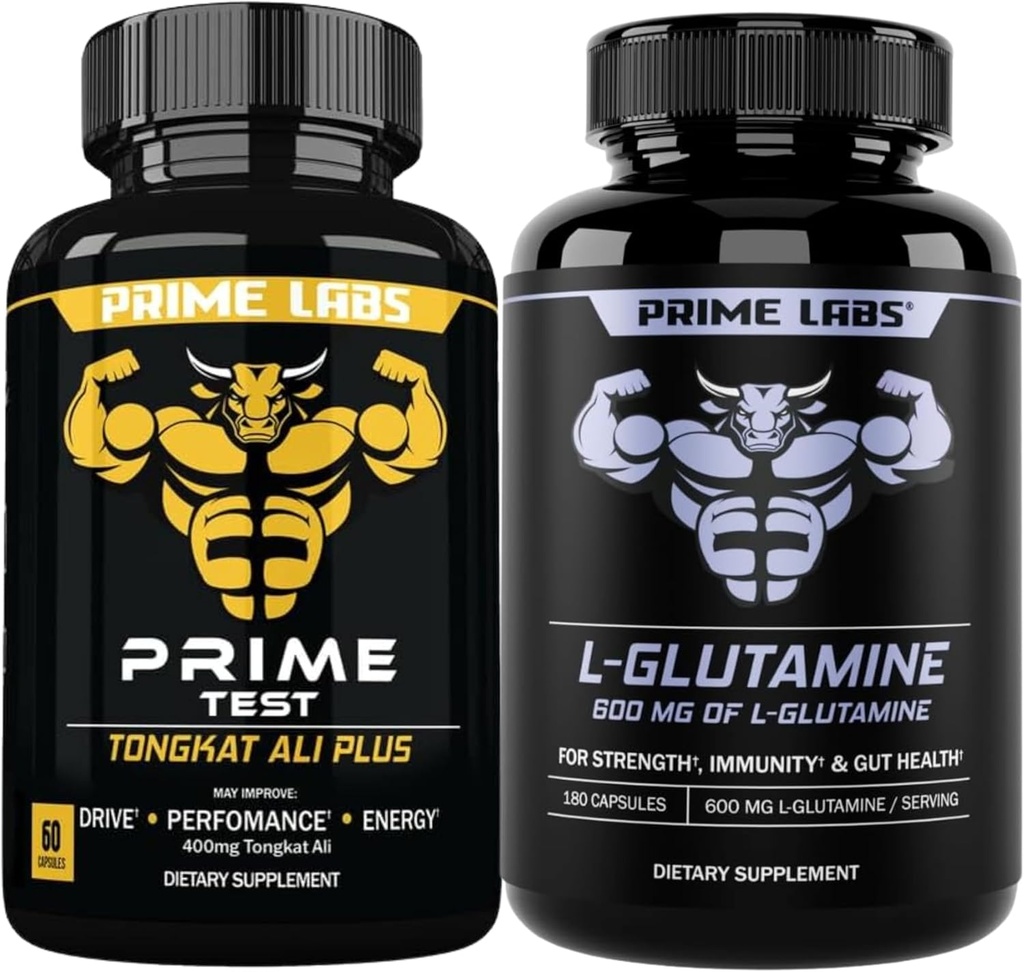 Premier Labs Tongkat Ali Plus (60 ct) + L Glutamine (180 ct)