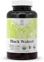 Black Walnut USDA Organic 120 Capsules (Juglans Nigra) Hull séchée (120 Capsules)