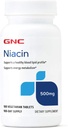 GNC Niacin 500mg, 100 Tablets, Supports Blood Vessel Health