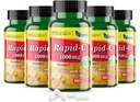 America Medic & Science Rapid-C Supplément de vitamine C de 1000mg (5 Pack de 100 comprimés) Booster d'énergie, support quotidien du système immunitaire, antioxydant.