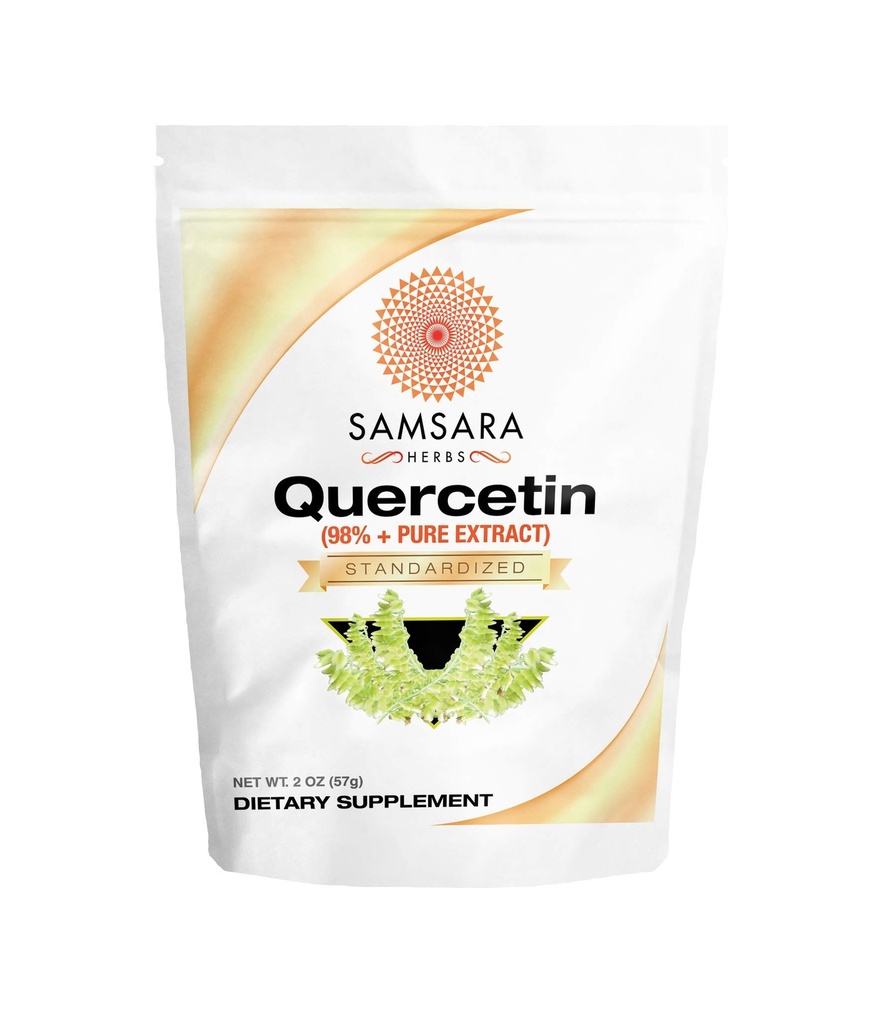 Samsara Herbs Quercetin 98%+ Poudre d'extrait pur (2oz/57g) - Égal à 114 x 500mg Capsules