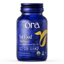 Ora Vitamine biologique D3 5000IU + K2 - Vitamine végétale D de lichen et K2 de pois chiches pour la santé des os, le soutien immunitaire et l'humeur, absorption maximale - 1 mois d'approvisionnement, 30 comprimés à croquer