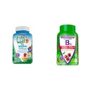 Supplément de gommies bien en forme de fibre de Vitafusion, 90 Compte (paquetage mai vary) et vitamine B12 Gummy Vitamines pour le métabolisme énergétique