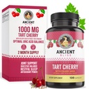 Ancient Bliss Tart Cherry Capsules for Men & Women, 120 Capsules | Inflammation & Joint Support, Supports Digestion, Supports Sleep, Supports Vitality