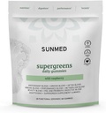 SUNMED Supergreens Daily Gummies – Wellness Blend with Ashwagandha, Green Tea, Spirulina, Probiotics, Antioxidants & Detox Support for Immunity, Gut, Skin & Brain Health | Wild Raspberry, 60ct