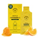 Propolis Liposomal Vitamin C by Beekeeper's Naturals, 1000mg Vitamin C, Propolis & Organic Honey, Supercharged Immune Support & Increased Bioavailibity for Max Absorption, 12 Ct