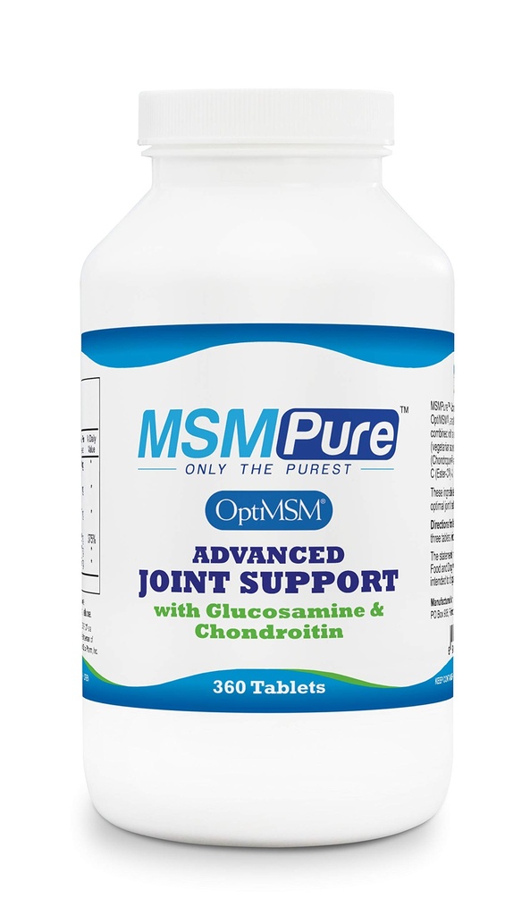 KALA Health MSMPure Comprimés de soutien interarmées avancés – Glucosamine, Chondroïtine, OptiMSM, Ester-C et Manganèse pour la santé, la flexibilité et la mobilité conjointes – Glucosamine d'origine végétarienne, numéro 360