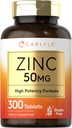 Carlyle Zinc 50mg.300 comprimés.