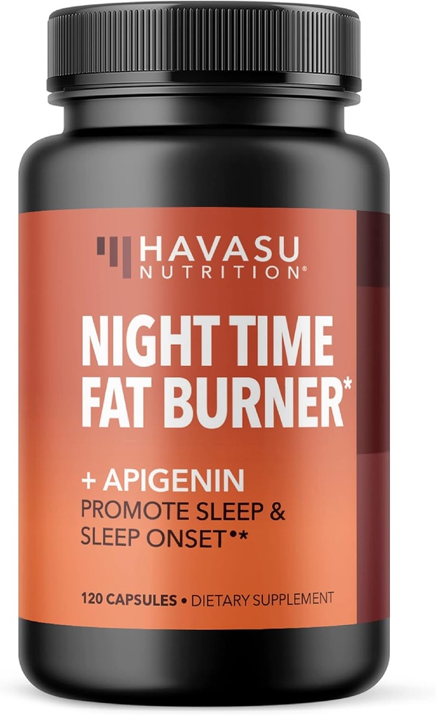 HAVASU NUTRIITION Nuit Brûleur de graisse + Apigenin, 120ct