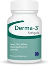 Ceva Derma-3 Softgels, Oméga-3 Acides gras et supplément de vitamine pour les grands chiens (60 Nombre)