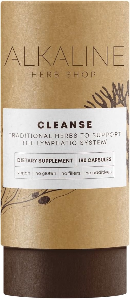 Alkaline Herb Shop Cleanse Supplement 180 Capsules (Happy Lymph)