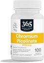 365 par Marché des aliments entiers, Picolinate de chrome 200 MCG, 100 CT