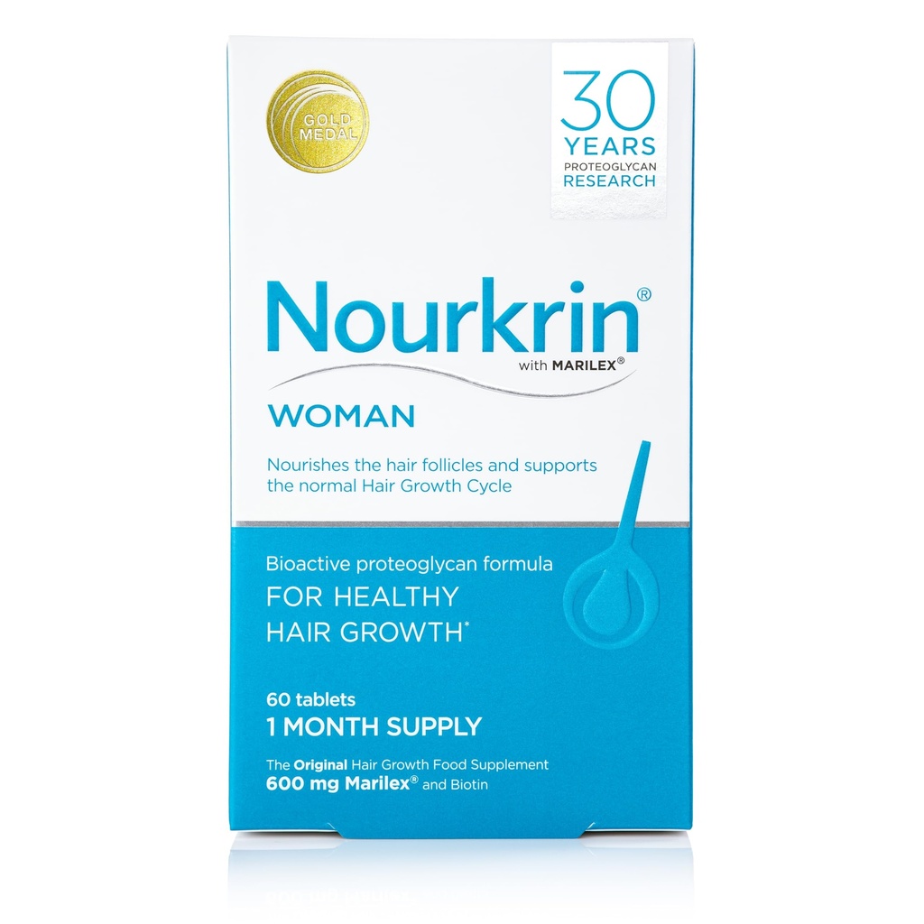 Nourkrin Woman for Healthy Hair Growth complément alimentaire avec Marilex, biotine et silice 60 comprimés