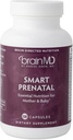 Dr Amen BrainMD Smart Prénatal - 120 capsules - Multivitamine pour maman et bébé, favorise la grossesse et la croissance en santé et le développement chez les bébés - sans gluten - 30 portions