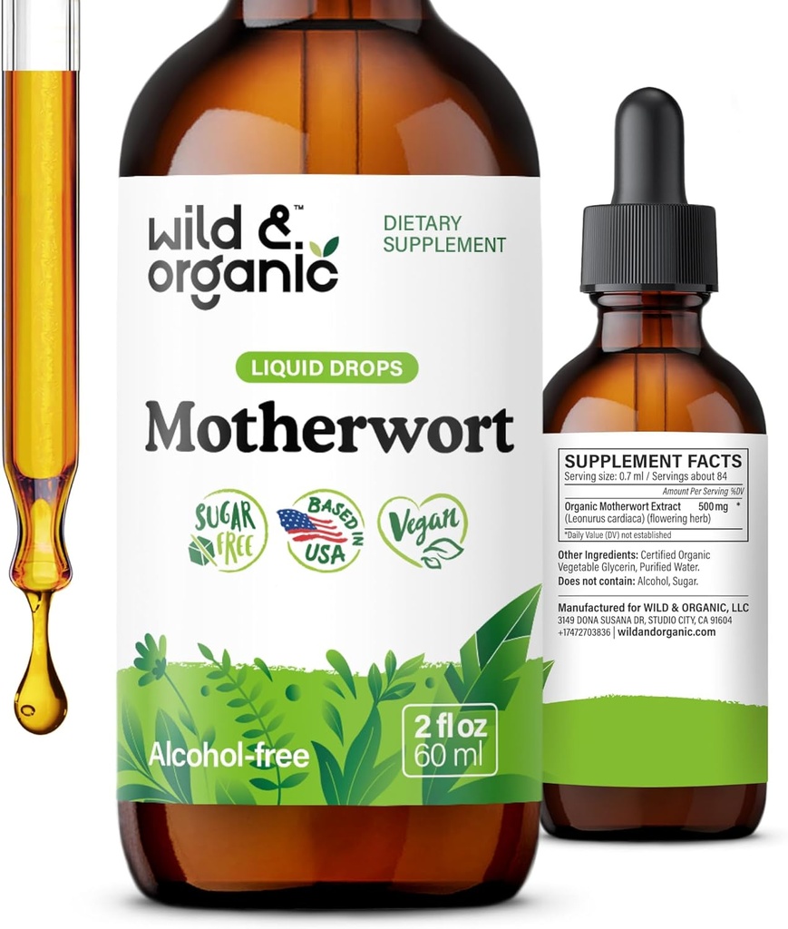 Teinture de nacre sauvage et biologique - bonne humeur, calme, soutien des femmes - gouttes d'extrait de nacre - Vegan, sucre et supplément sans alcool - 2 fl oz